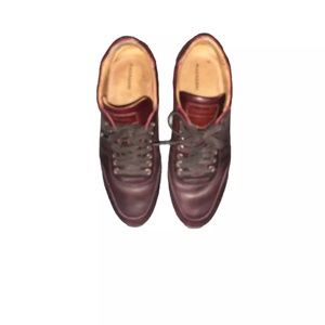 Authentic Magnanni Merino Burgundy Leather Sneakers 18457 Men’s 9.5M Pre owned